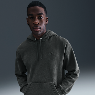 Nike Sportswear Club Men's Washed Fleece Hoodie. Nike.com
